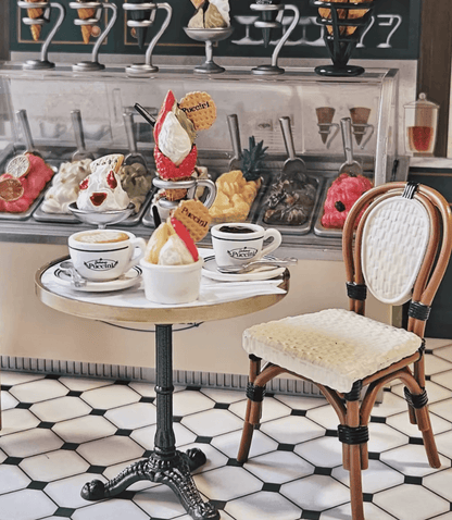 Diyion™ | Ice Cream Cone Shop The Desired Old Shop Miniature - Diyion