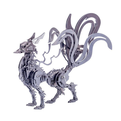 Diyion™ | DIY 3D Metal Mechanical Nine-tailed Fox Puzzle Model Kit Assembly - Diyion
