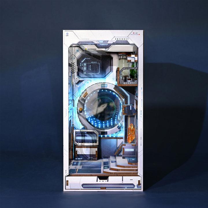 Diyion™ | Alien Hub Wooden Puzzle Book Nook Kit - Diyion