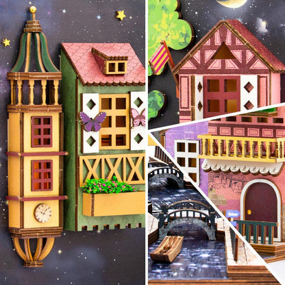 Diyion™ | DIY Booknook Kit (Dreamland Of Alsace） - Diyion