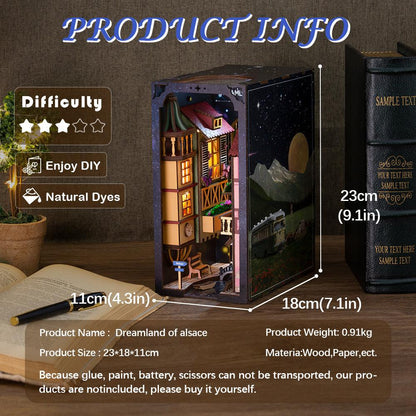 Diyion™ | DIY Booknook Kit (Dreamland Of Alsace） - Diyion