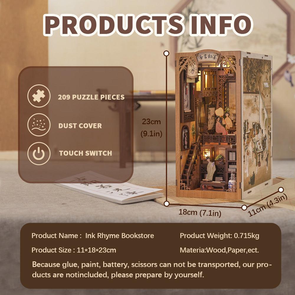 Diyion™ | DIY Booknook Kit（Rhyme Bookstore） - Diyion