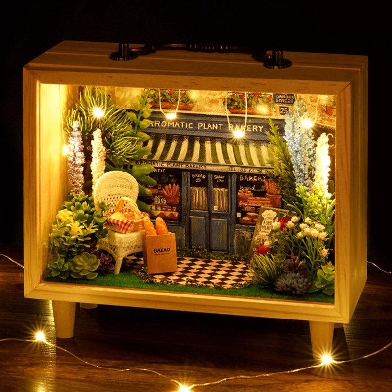 Diyion™ | DIY Dollhouse Kit (Small wooden box) - Diyion