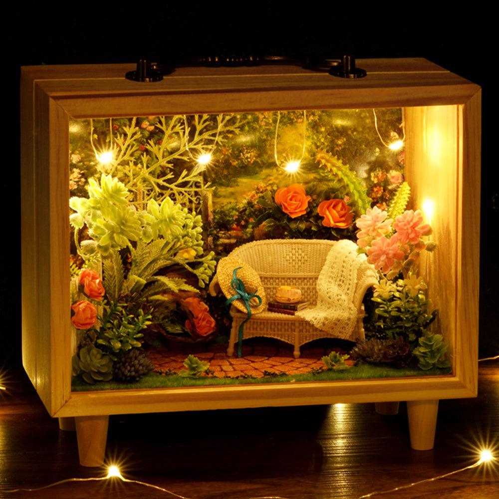 Diyion™ | DIY Dollhouse Kit (Small wooden box) - Diyion