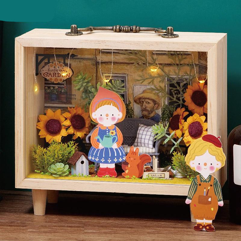 Diyion™ | DIY Dollhouse Kit (Small wooden box) - Diyion