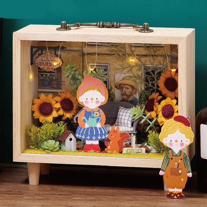 Diyion™ | DIY Dollhouse Kit (Small wooden box) - Diyion