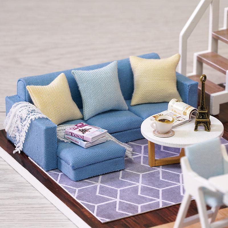 Diyion™ | DIY Dollhouse Kit (Blue Time) - Diyion