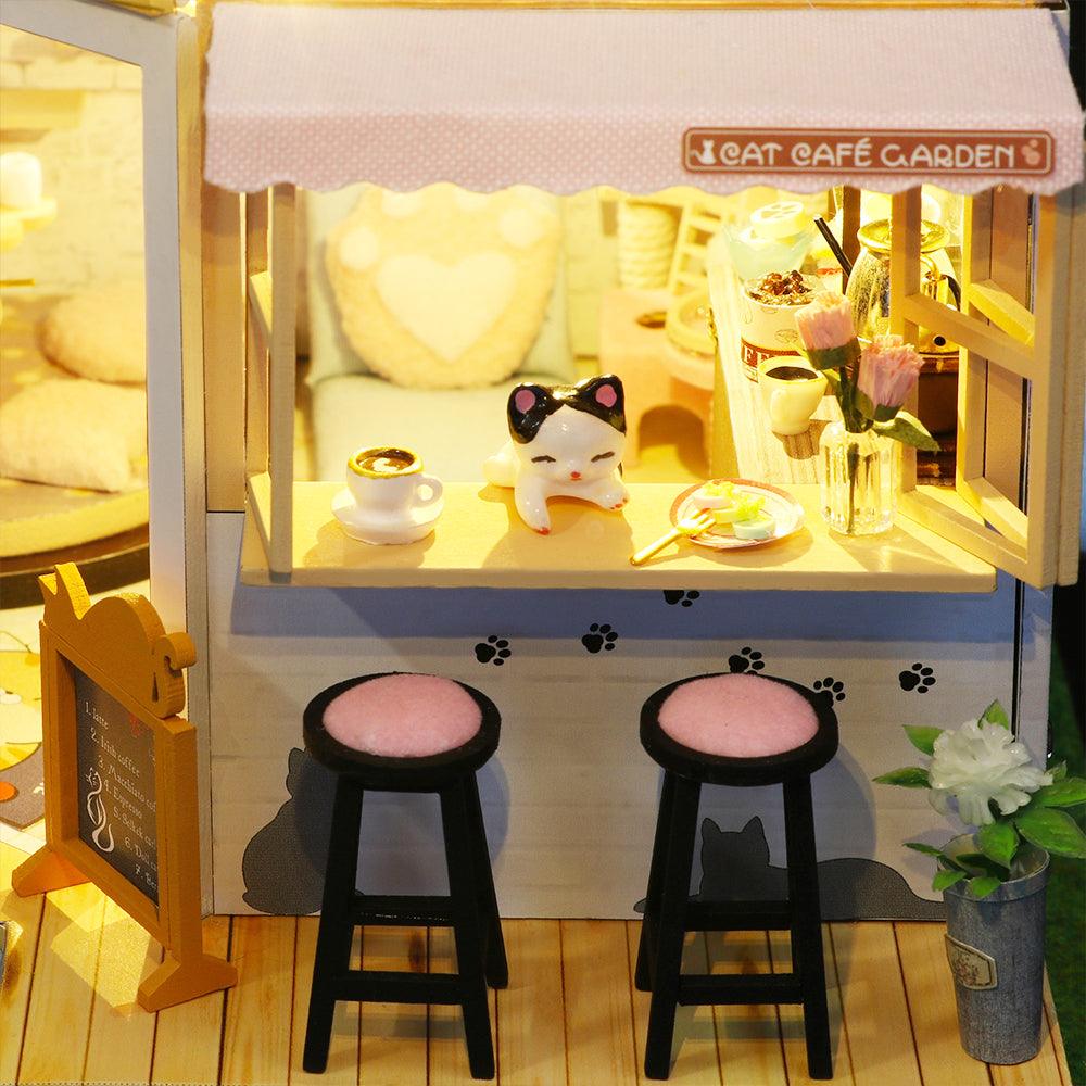 Diyion™ | DIY Dollhouse Kit (Cat Coffee Garden) - Diyion