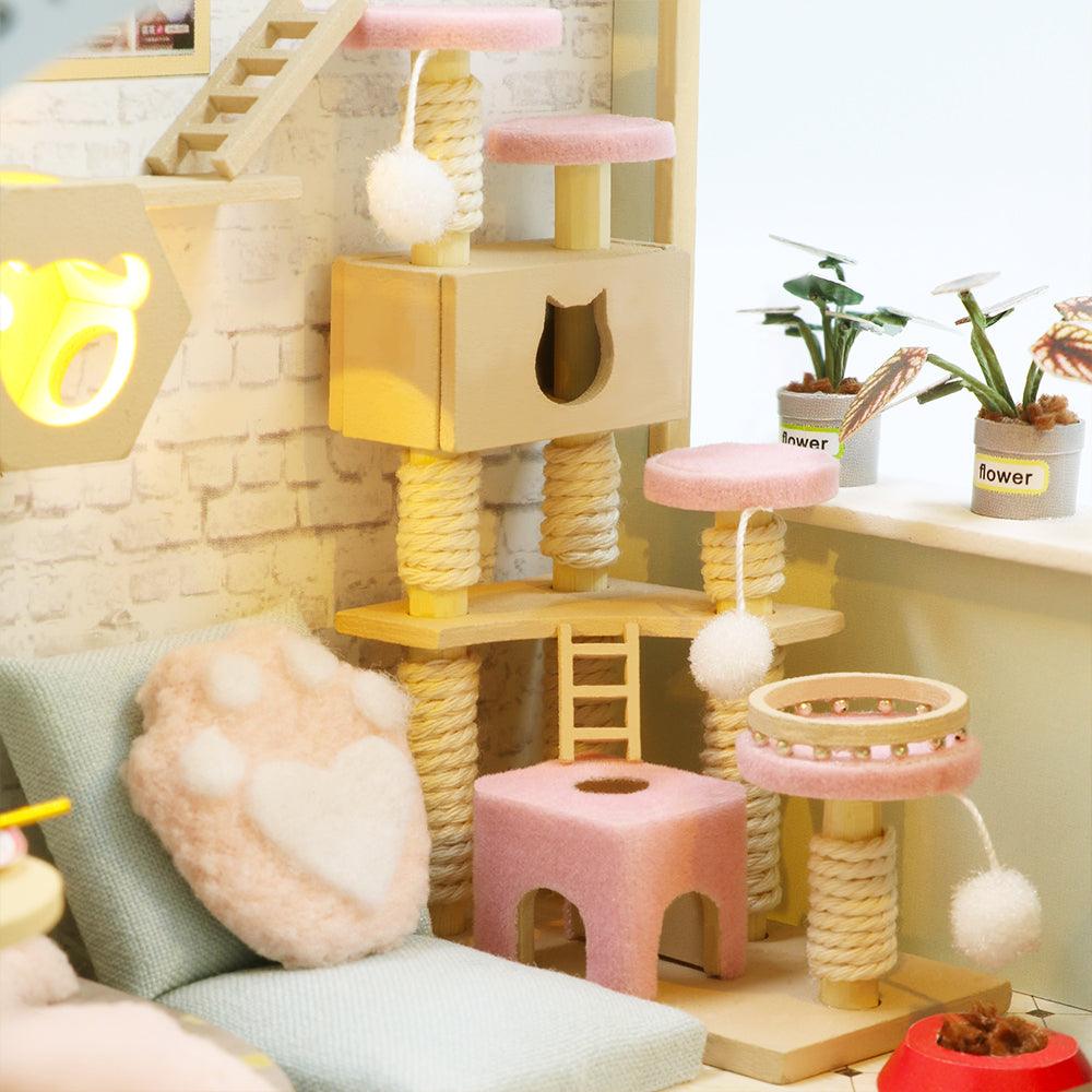Diyion™ | DIY Dollhouse Kit (Cat Coffee Garden) - Diyion
