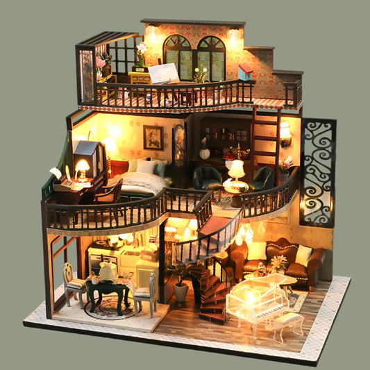 Diyion™ | DIY Dollhouse Kit (Dream Building Pavilion) - Diyion