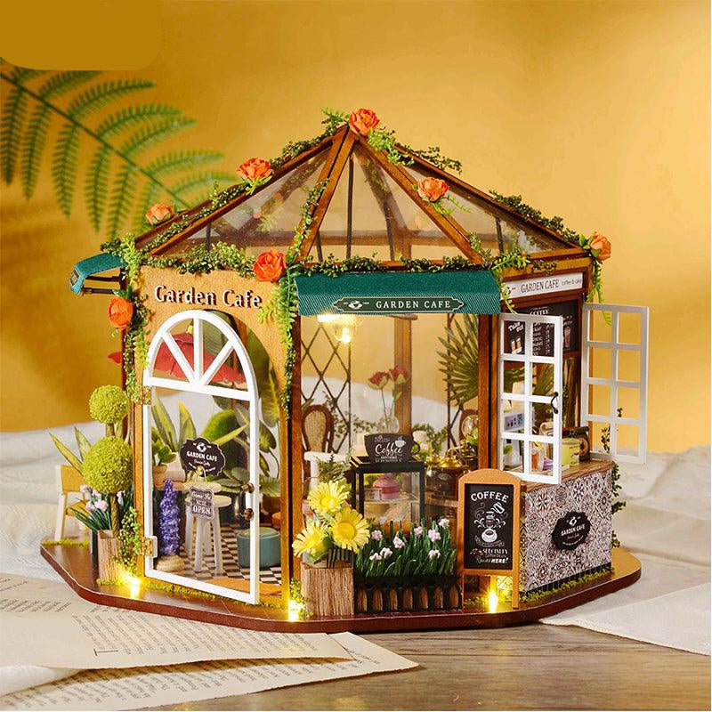 Diyion™ | DIY Dollhouse Kit (Garden Cafe) - Diyion