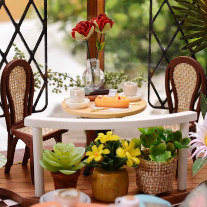 Diyion™ | DIY Dollhouse Kit (Garden Cafe) - Diyion
