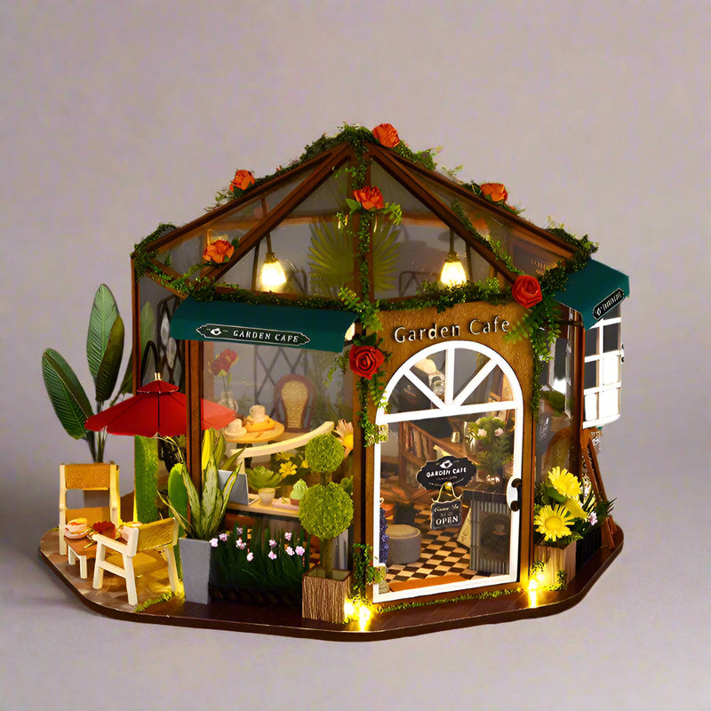 Diyion™ | DIY Dollhouse Kit (Garden Cafe) - Diyion