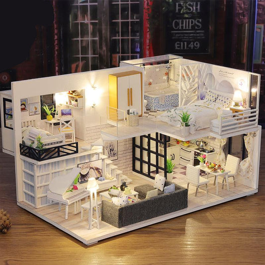 Diyion™ | DIY Dollhouse Kit (Happy Time) - Diyion