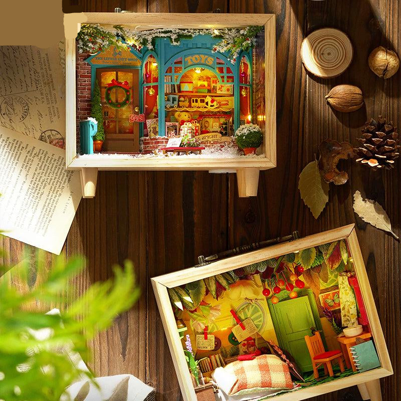 Diyion™ | DIY Dollhouse Kit (Small Wooden Box) - Diyion