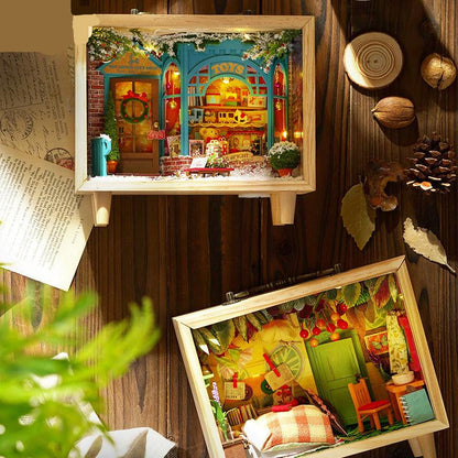 Diyion™ | DIY Dollhouse Kit (Small Wooden Box) - Diyion