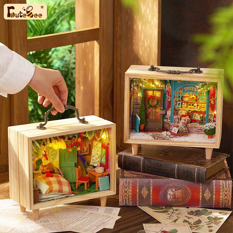 Diyion™ | DIY Dollhouse Kit (Small Wooden Box) - Diyion