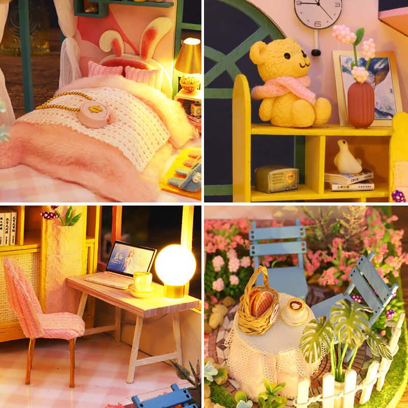 Diyion™ | DIY Dollhouse Kit ( Story of Flowers ) - Diyion