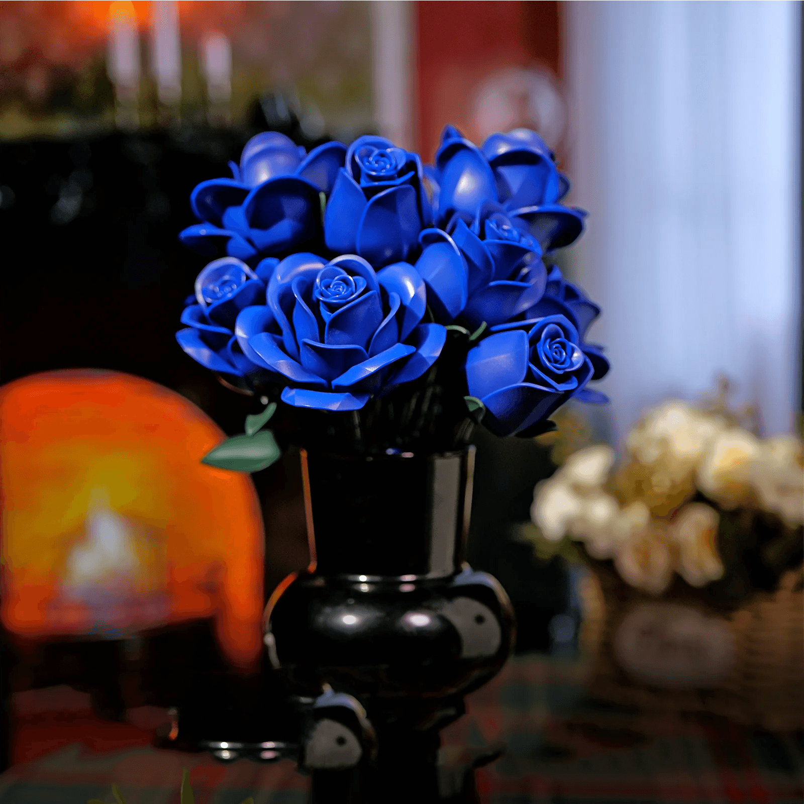 Diyion™ | Eternal Blue Rose Bouquet Building Set - Diyion