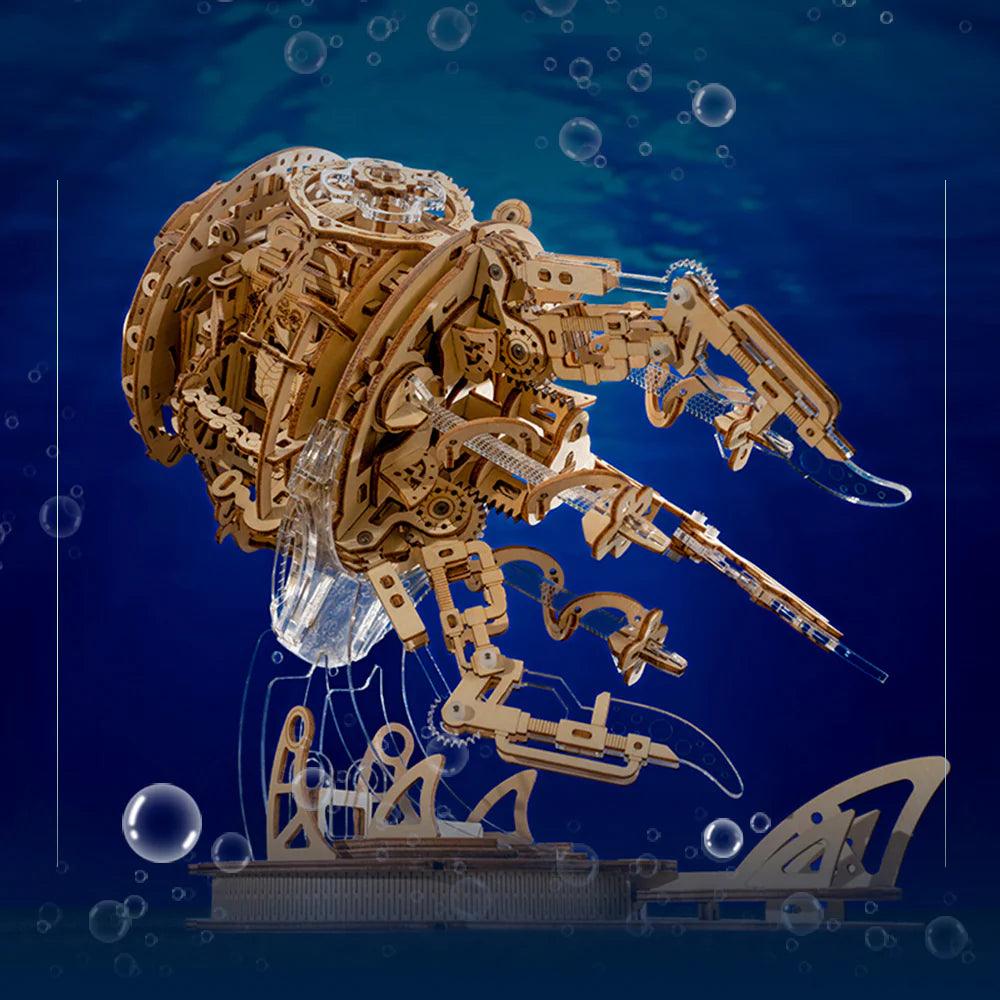 Diyion™ | Enchanted Aurora Jellyfish Music Box 3D Wooden Puzzle - Diyion