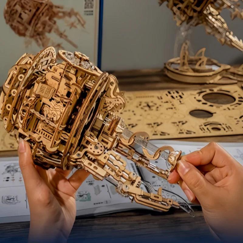 Diyion™ | Enchanted Aurora Jellyfish Music Box 3D Wooden Puzzle - Diyion