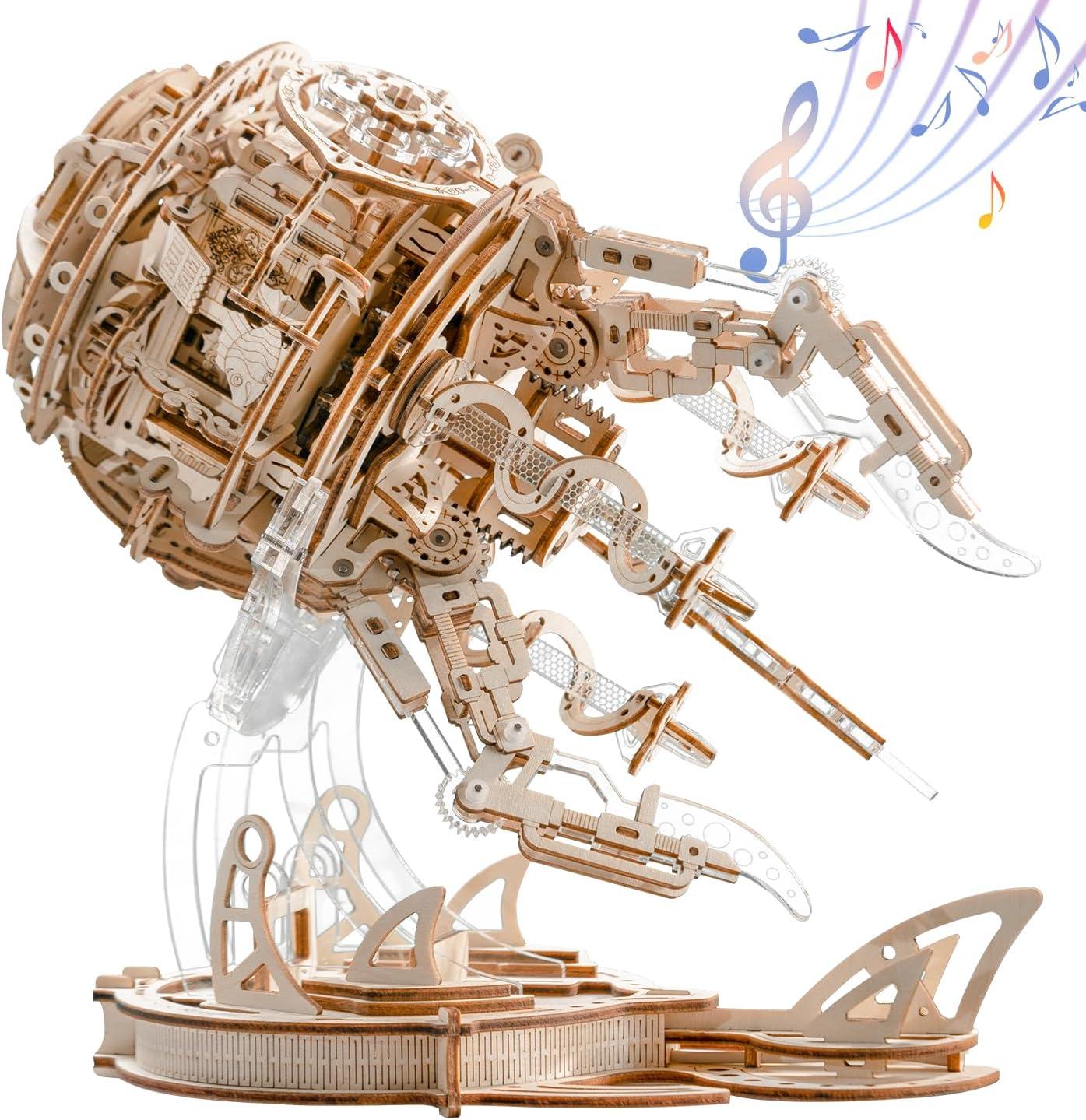 Diyion™ | Enchanted Aurora Jellyfish Music Box 3D Wooden Puzzle - Diyion