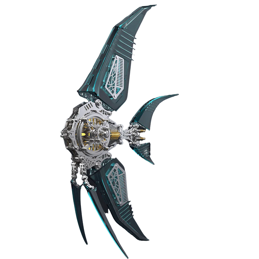 Diyion™ | Celestial Angelfish 3D Metal Model - Diyion