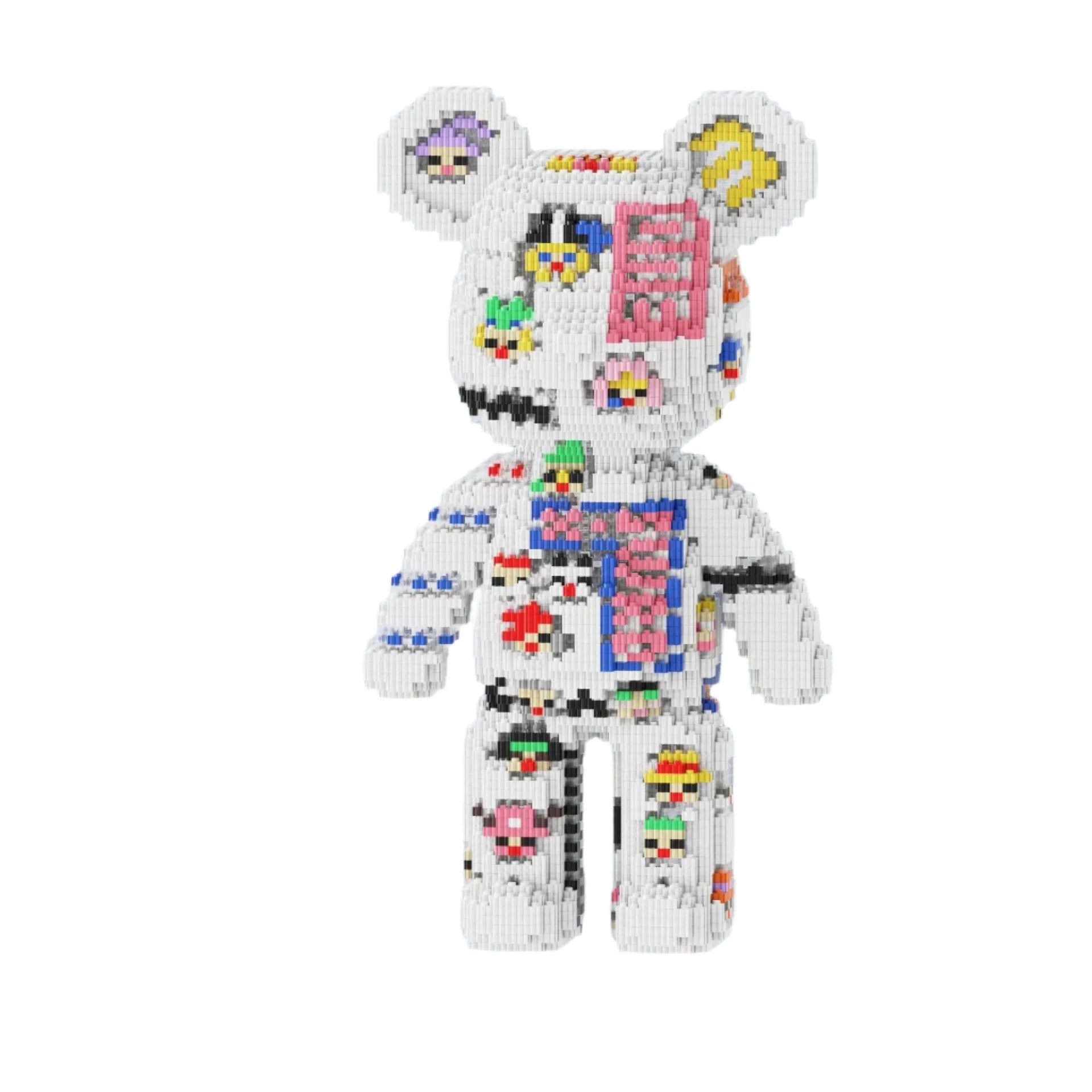 3688 piece oversized bear character DIY adult educational children's toys birthday gift model building blocks set