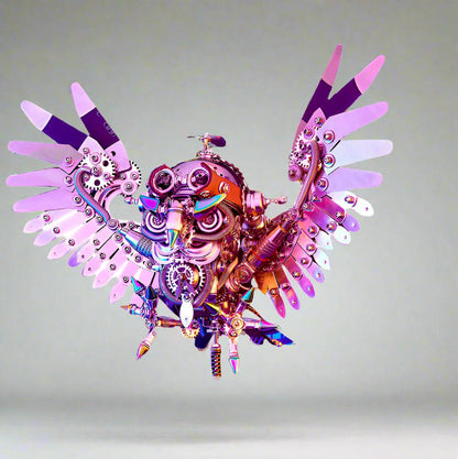 Diyion | 3D Nocturnal Owl DIY Steampunk Metal Assembly Animal Model - Diyion