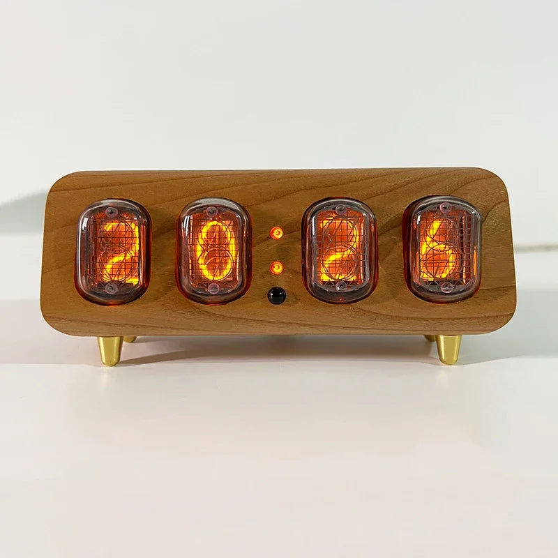Former Soviet Union IN12 glow digital tube clock simple Bluetooth control glow light table clock alarm clock real glow