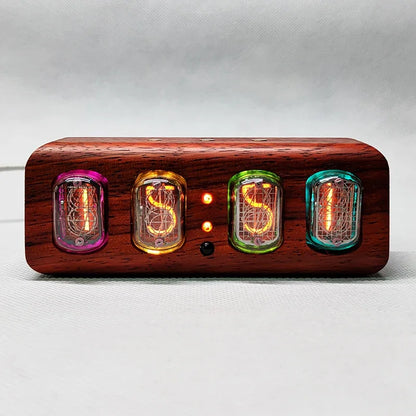 Former Soviet Union IN12 glow digital tube clock simple Bluetooth control glow light table clock alarm clock real glow