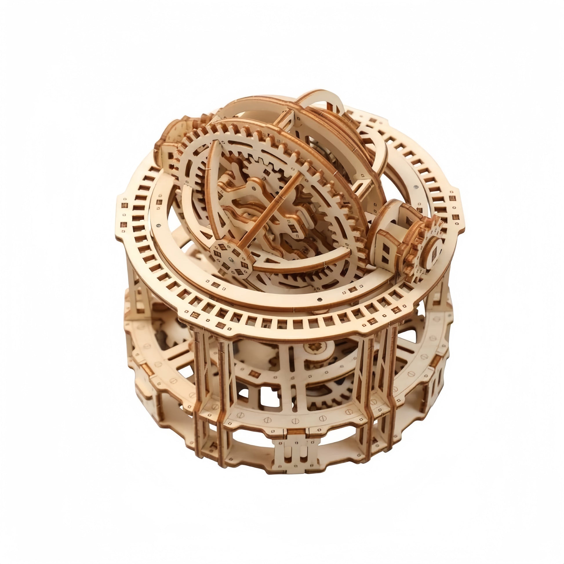 Diyion Spherical Tourbillon Chronograph - Mechanical Wooden Clock Kit