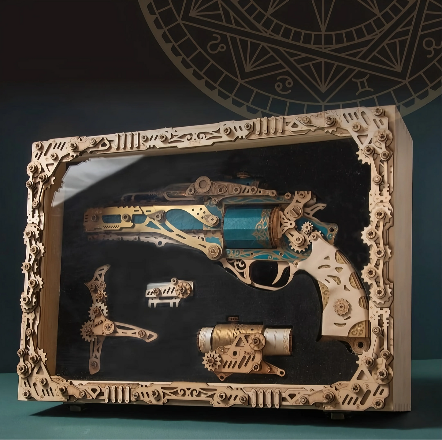 Diyion™ | Steampunk Revolution 3D Mechanical Revolver Puzzle - Diyion MOOD1-18580911