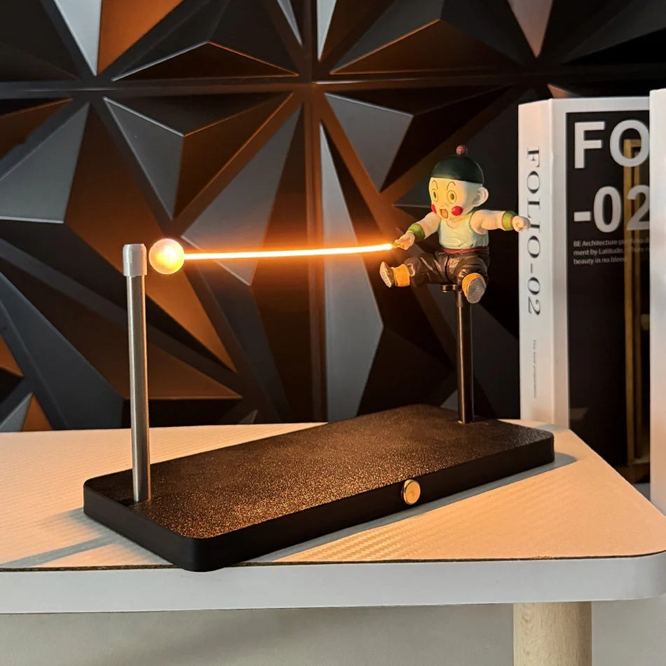 Diyion Chiaotzu magnetic light beam figurine for a Dragon Ball Z collector display