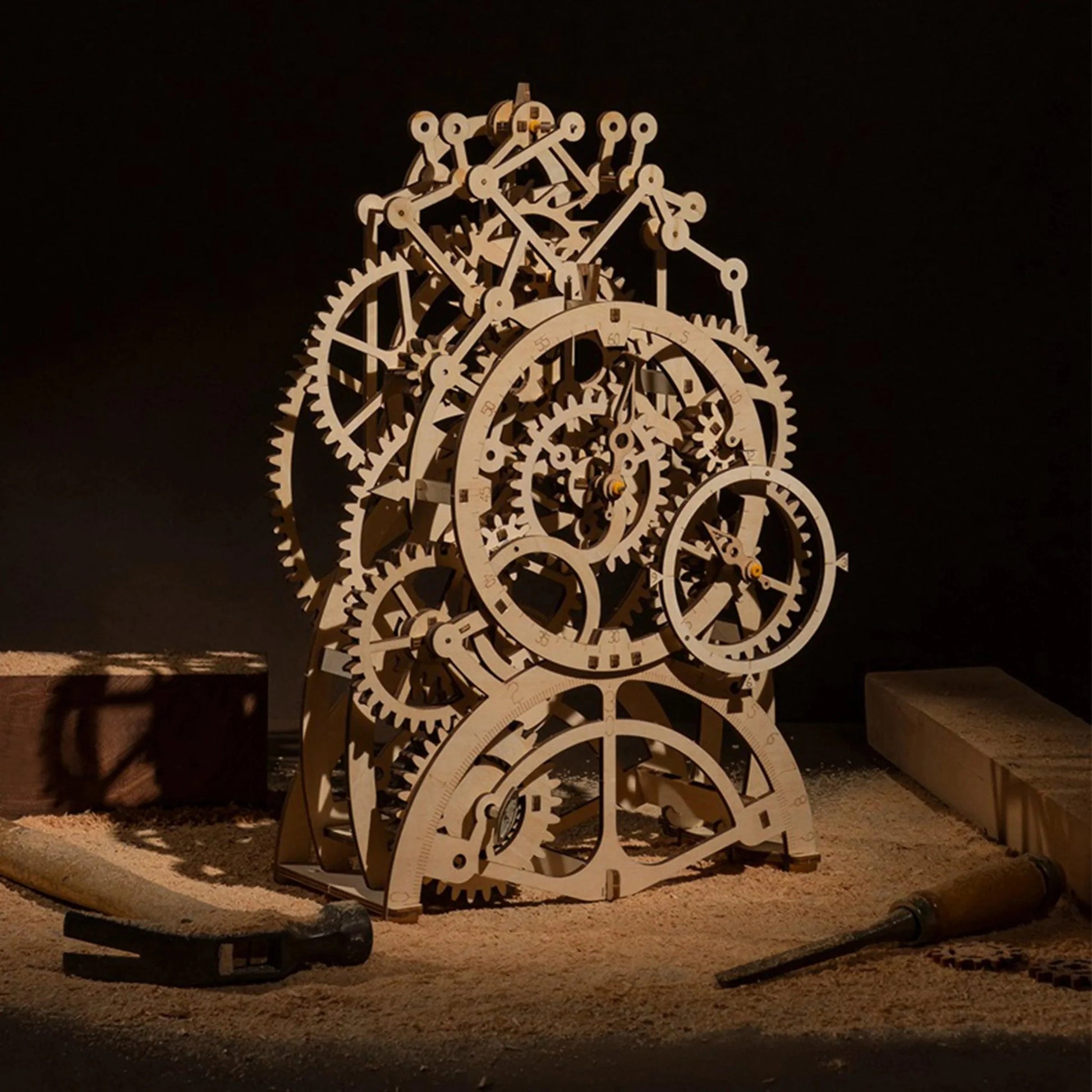 Diyion™ | Temporal Craftsman Functional Wooden Pendulum Clock Kit - Diyion
