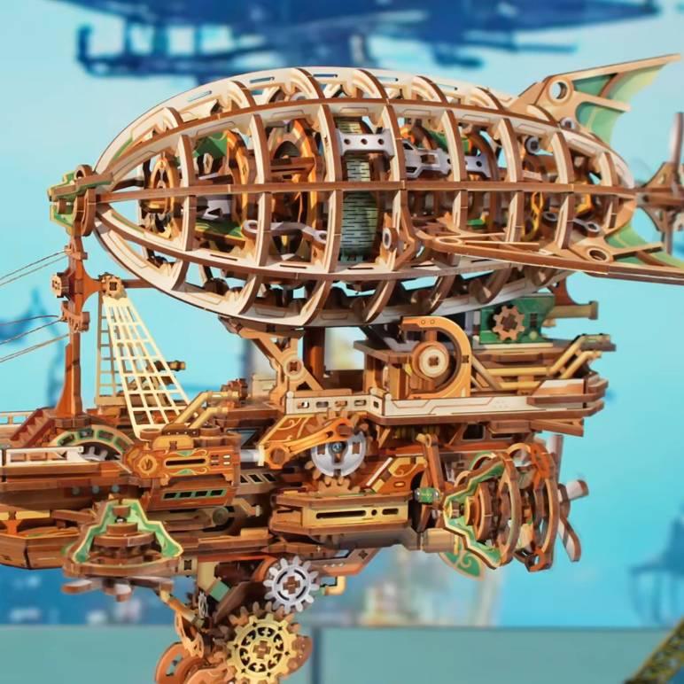 Diyion™ | Sailing In Fog - 3D Mechanical Airship Puzzle - Diyion