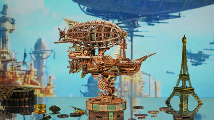 Diyion™ | Sailing In Fog - 3D Mechanical Airship Puzzle - Diyion
