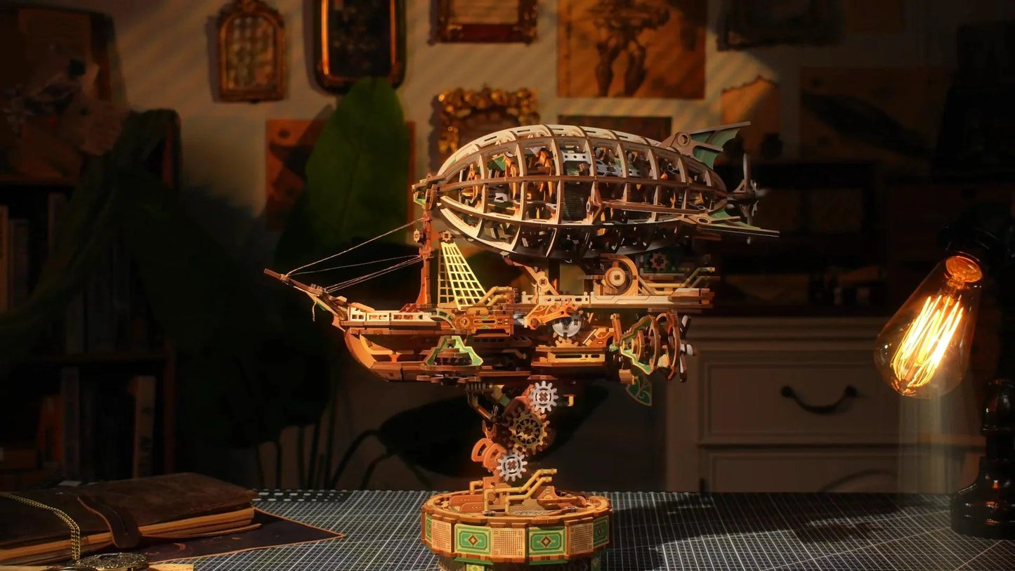 Diyion™ | Sailing In Fog - 3D Mechanical Airship Puzzle - Diyion