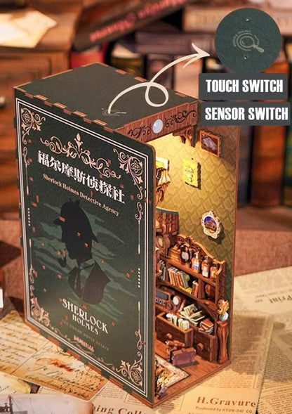 Sherlock Holmes Detective Agency DIY Book Nook Kit - DIYION