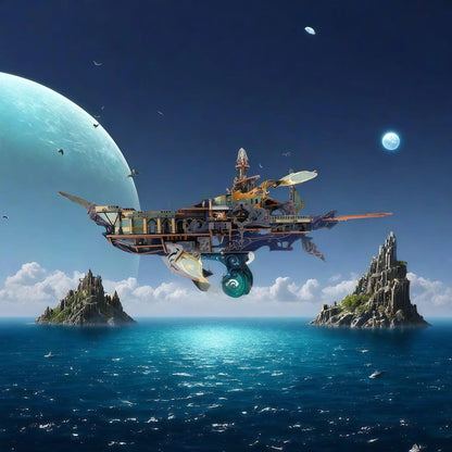 Diyion™ | Stellar Abyss Voyager 3D Wooden Puzzle - Diyion