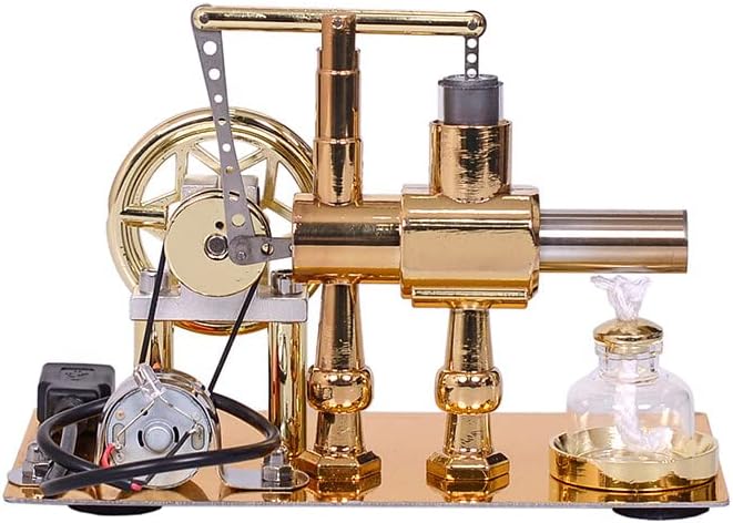 Educational Stirling Engine Generator with LED Power Display