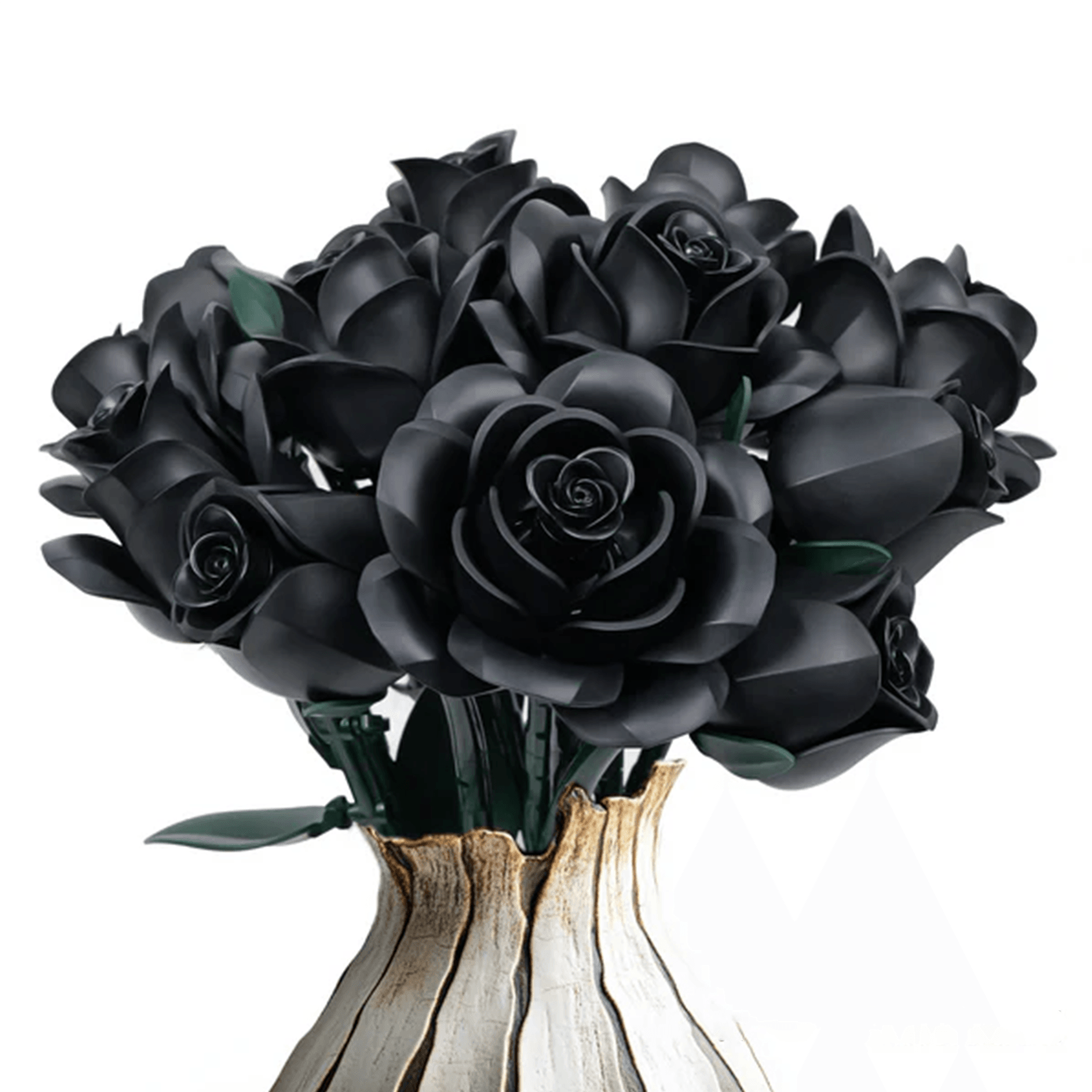 Diyion | Eternal Black Rose Bouquet Building Blocks - Diyion