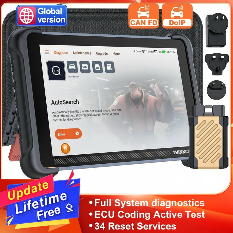 professional OBD2 car diagnostic scanner tablet with ECU coding and bidirectional control