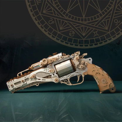 Diyion™ | Steampunk Revolution 3D Mechanical Revolver Puzzle - Diyion
