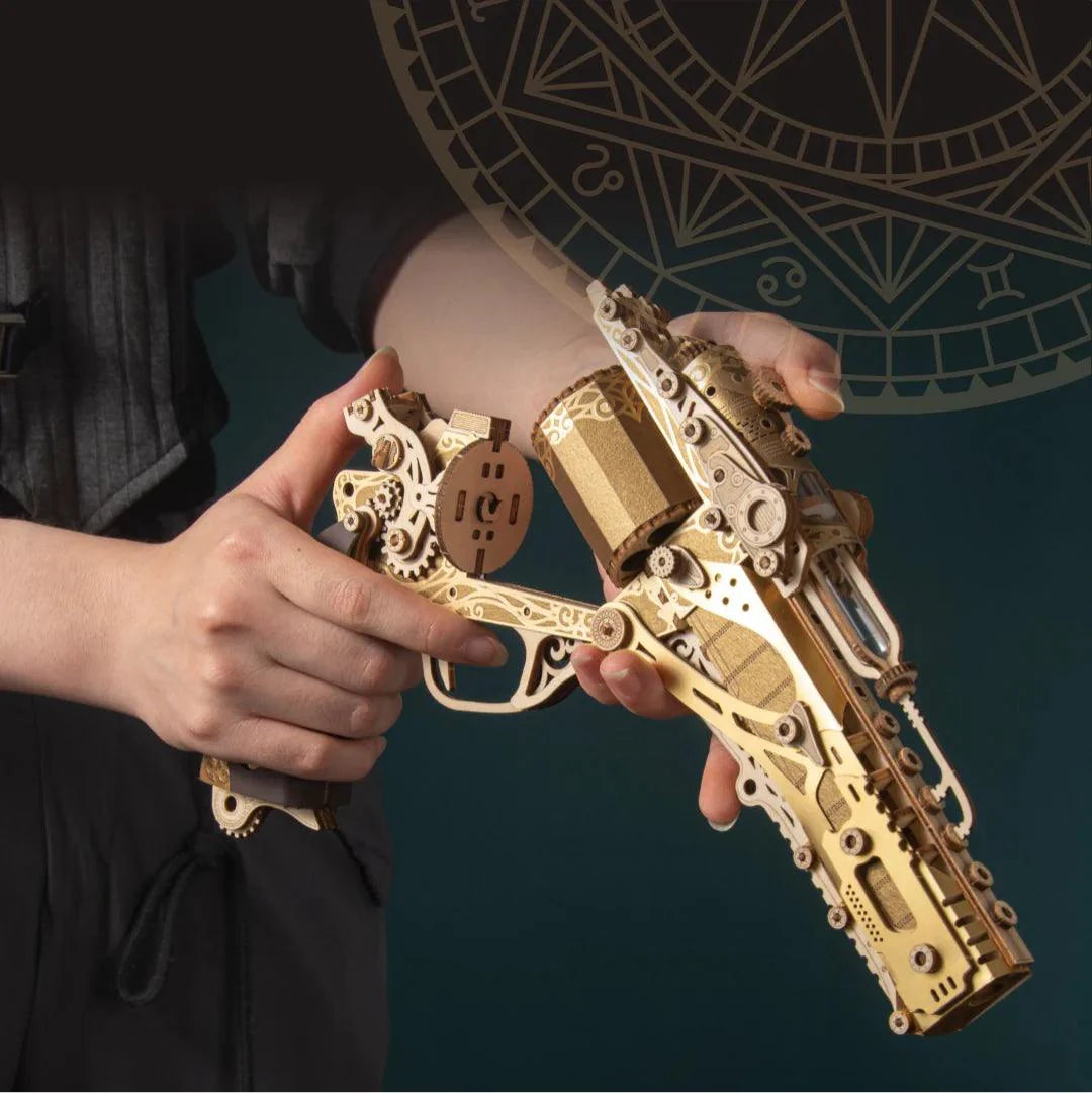 Diyion™ | Steampunk Revolution 3D Mechanical Revolver Puzzle - Diyion MOOD1-18580911