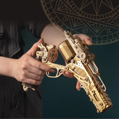 Diyion™ | Steampunk Revolution 3D Mechanical Revolver Puzzle - Diyion MOOD1-18580911