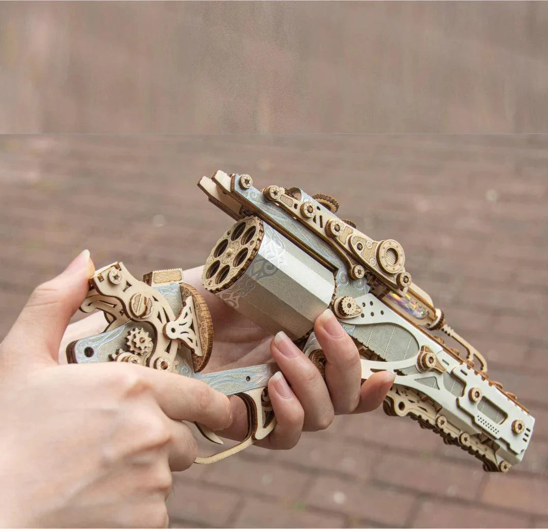 Diyion™ | Steampunk Revolution 3D Mechanical Revolver Puzzle - Diyion