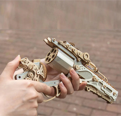 Diyion™ | Steampunk Revolution 3D Mechanical Revolver Puzzle - Diyion
