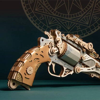 Diyion™ | Steampunk Revolution 3D Mechanical Revolver Puzzle - Diyion MOOD1-18580911