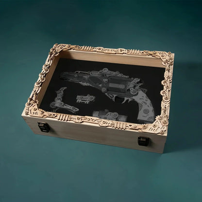 Diyion™ | Steampunk Revolution 3D Mechanical Revolver Puzzle - Diyion